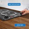 imageSummit 12quot 2 Burner Electric Cooktop 230V Radiant Cooktop Coil Elements Made in the USA White CCE225WHBlack