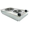 imageSummit 12quot 2 Burner Electric Cooktop 230V Radiant Cooktop Coil Elements Made in the USA White CCE225WHStainless Steel