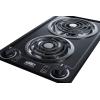 imageSummit 12quot 2 Burner Electric Cooktop 230V Radiant Cooktop Coil Elements Made in the USA White CCE225WHWhite