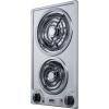 imageSummit 12quot 2 Burner Electric Cooktop 230V Radiant Cooktop Coil Elements Made in the USA White CCE225WHWhite