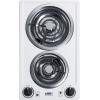 imageSummit 12quot 2 Burner Electric Cooktop 230V Radiant Cooktop Coil Elements Made in the USA White CCE225WHWhite