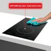 imageSummit 12quot Induction Cooktop 2 Cooking Zones 115V Electric Cooktop ADA Compliant Design Black SINC2B1152Burner