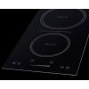 imageSummit 12quot Induction Cooktop 2 Cooking Zones 208240V Electric Cooktop With 30Minute Safety Shutoff ADA Compliant Design Black  SINCH230V2B115120V