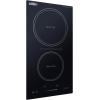 imageSummit 12quot Induction Cooktop 2 Cooking Zones 208240V Electric Cooktop With 30Minute Safety Shutoff ADA Compliant Design Black  SINCH230V2B115120V