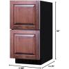 imageSummit 15 Two Drawer Refrigerator 17 cuftCapacity ADA Compliant 18 Shallow Depth Stainless Steel Panel Ready ASDR1524PNR Panels not includedPanel Ready