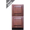 imageSummit 15 Two Drawer Refrigerator 17 cuftCapacity ADA Compliant 18 Shallow Depth Stainless Steel Panel Ready ASDR1524PNR Panels not includedPanel Ready