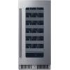 imageSummit 15 Wine Cellar Builtin Wine Cellar Shallow 18 Depth 18 Bottle Capacity Stainless Steel SDHW1532Stainless Steel