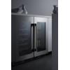 imageSummit 18 Wine Cellar Built in Wine Refrigerator 29 Bottle Capacity Single Zone Wine Cellar Stainless Steel ampamp Glass CL18WC