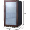 imageSummit 19 Beverage Center 313 cuft Capacity Shallow Depth Outdoor Refrigerator Panel Ready SPR489OSPNR Panel not includedBlack