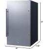 imageSummit 19 Refrigerator Shallow Depth Builtin Outdoor Refrigerator ENERGYSTAR ADA Compliant 313 cuftCapacity Stainless Steel SPR196OSADABlack