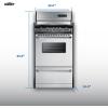 imageSummit 20 Electric Range 220V Electric Coil Burners 246 cuft Oven ADA Complaint Stainless SteelTEM130BKWY