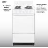 imageSummit 20 Electric Range 220V Electric Coil Burners Large 246 cuft Oven ADA Complaint White WEM110