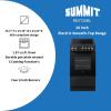 imageSummit 20 Electric Smooth Top Range 187 cuft oven ADA Compliant White  REXT20W White 20 InchBlack