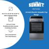 imageSummit 20 Electric Smooth Top Range 187 cuft oven ADA Compliant White  REXT20W White 20 InchStainless Steel