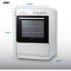 imageSummit 20 Electric Smooth Top Range 187 cuft oven ADA Compliant White  REXT20W White 20 InchWhite