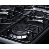imageSummit 20 Inch Wide Gas Range 4 Sealed Burners 23 cuft Oven ADA Compliant RG201B WhiteBlack