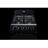 imageSummit 20 Inch Wide Gas Range 4 Sealed Burners 23 cuft Oven ADA Compliant RG201B WhiteBlack