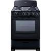 imageSummit 20quot Electric Range 220V 4 Burner Range 23 cuft oven White RE203WBlack