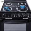 imageSummit 20quot Electric Range 220V 4 Burner Range 23 cuft oven White RE203WBlack