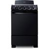 imageSummit 20quot Electric Range 220V 4 Burner Range 23 cuft oven White RE203WBlack