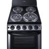 imageSummit 20quot Electric Range 220V 4 Burner Range 23 cuft oven White RE203WStainless Steel