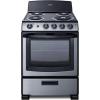 imageSummit 20quot Electric Range 220V 4 Burner Range 23 cuft oven White RE203WStainless Steel