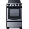 imageSummit 20quot Electric Range 220V 4 Burner Range 23 cuft oven White RE203WStainless Steel