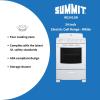 imageSummit 20quot Electric Range 220V 4 Burner Range 23 cuft oven White RE203WWhite
