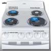 imageSummit 20quot Electric Range 220V 4 Burner Range 23 cuft oven White RE203WWhite