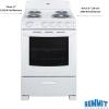 imageSummit 20quot Electric Range 220V 4 Burner Range 23 cuft oven White RE203WWhite