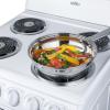 imageSummit 20quot Electric Range 220V 4 Burner Range 23 cuft oven White RE203WWhite