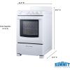 imageSummit 20quot Electric Range 220V 4 Burner Range 23 cuft oven White RE203WWhite