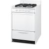imageSummit 20quot Gas Range Natural Gas Range 246 cuft Oven 4 Burners White WTM1107ISNo Window