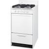 imageSummit 20quot Gas Range Natural Gas Range 246 cuft Oven 4 Burners White WTM1107ISNo Window