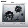 imageSummit 21quot 2 Burner Electric Cooktop 115 Volt Coil Electric Cooktop ADA compliant Stainless Steel CR2B122Stainless Steel
