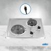 imageSummit 21quot 2 Burner Electric Cooktop 115 Volt Coil Electric Cooktop ADA compliant Stainless Steel CR2B122Stainless Steel