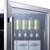 imageSummit 24 Beverage Center Outdoor Beverage Refrigerator 50 cuft Capacity Stainless Steel ampamp Glass SCR611GLOSBlack