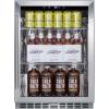 imageSummit 24 Beverage Center Outdoor Beverage Refrigerator 50 cuft Capacity Stainless Steel ampamp Glass SCR611GLOSBlack