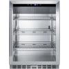 imageSummit 24 Beverage Center Outdoor Beverage Refrigerator 50 cuft Capacity Stainless Steel ampamp Glass SCR611GLOSBlack