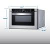 imageSummit 24 Built In Microwave 12 cuft Drawer Microwave ADA Compliant Black ampamp Stainless Steel  MDR245SS 24 Inch24 Inch