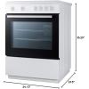 imageSummit 24 Electric Smooth Top Range 24 cuft Oven ADA Compliant White CLRE24WHWhite