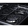 imageSummit 24 Inch Wide Gas Range 4 Sealed Burners 29 cuft Oven ADA Compliant RG2402B WhiteBlack