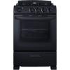 imageSummit 24 Inch Wide Gas Range 4 Sealed Burners 29 cuft Oven ADA Compliant RG2402B WhiteBlack