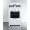 imageSummit 24 Inch Wide Gas Range 4 Sealed Burners 29 cuft Oven ADA Compliant RG2402B WhiteWhite