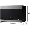 imageSummit 24 Over The Range Microwave 14 cuft Capacity BuiltIn Microwave Stainless Steel ampamp Black MHOTR243SSBlack
