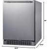 imageSummit 24 Refrigerator Builtin Outdoor Refrigerator 46 cuft Capacity Stainless Steel SPR623OSCSSStainless Steel