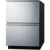 imageSummit 24 Two Drawer Refrigerator 332 cuftCapacity Outdoor Refrigerator ADA Compliant Stainless Steel Panel Ready Capable ADRF244OS Panels not includeStainless Steel