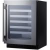 imageSummit 24 Wine Cellar Builtin Wine Cellar Shallow 18 Depth 33 Bottle Capacity ADA Compliant Stainless Steel ASDW2412Stainless Steel
