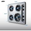 imageSummit 24quot 4 Burner Electric Cooktop 230 Volt Coil Electric Cooktop Stainless Steel Look ZEL03Silver