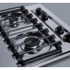 imageSummit 24quot 4Burner Gas Cooktop Sealed Burners Electric Ignition 115V Gas Cooktop Cast Iron Grates Included Made in the USA Stainless Steel Look  ZTL033SChrome